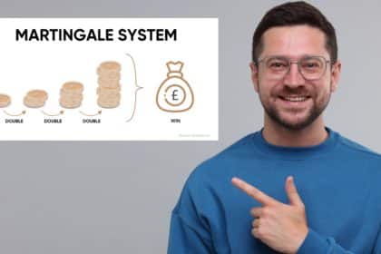 Muškarac pokazuje na Martingale sistem